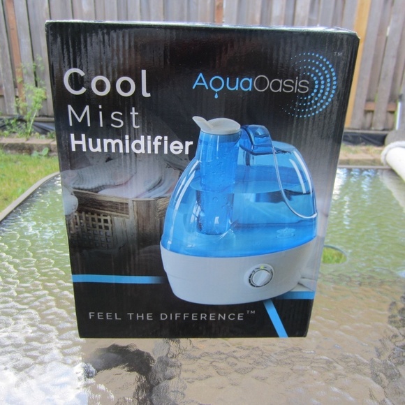 AquaOasis‎ Cool Mist Humidifier 2.2L Water Tank Quiet Ultrasonic Humidifier New - Picture 1 of 12
